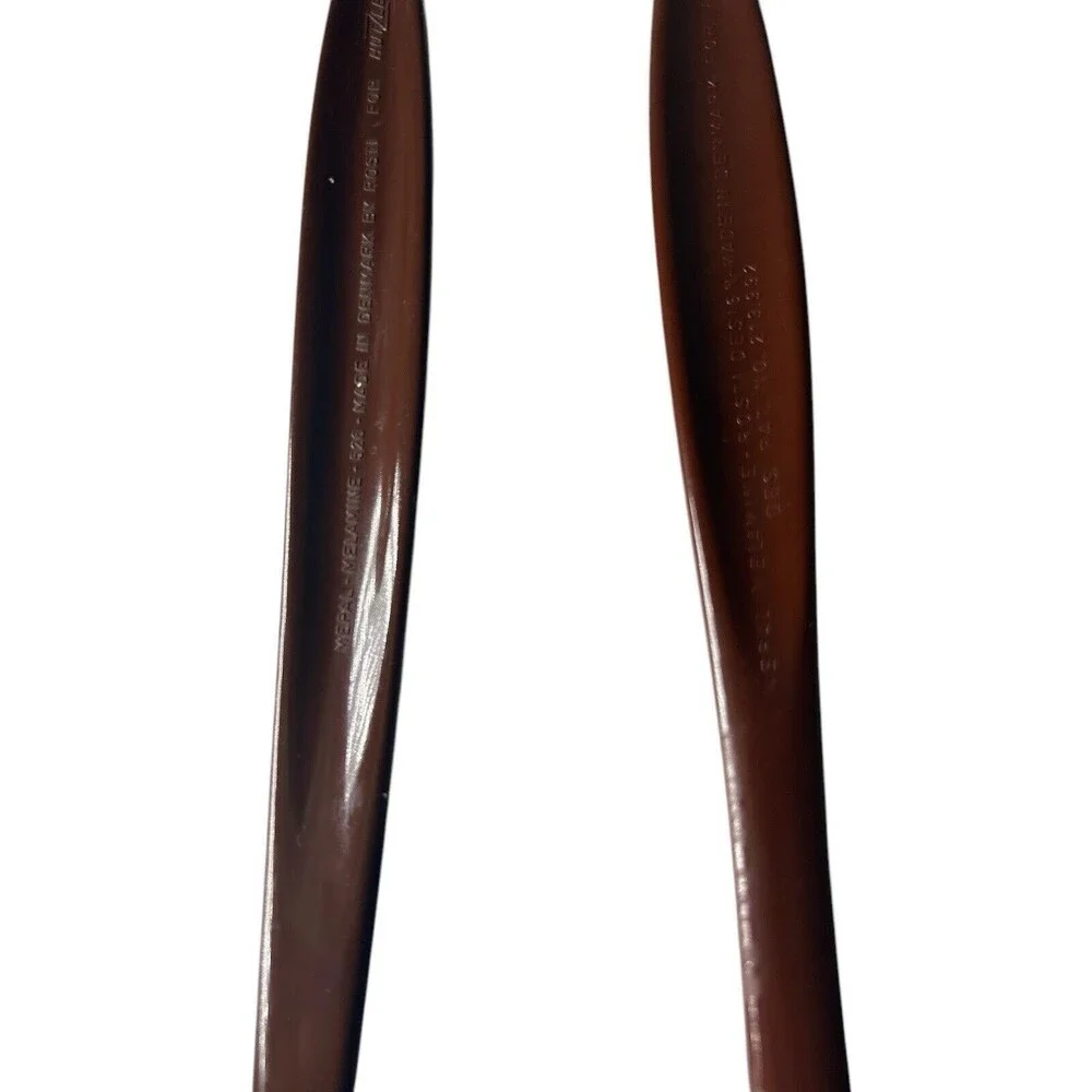 Vintage Rosti Melamine Utensil Set Brown Spoon Fork Stirrer 2 Pieces Denmark